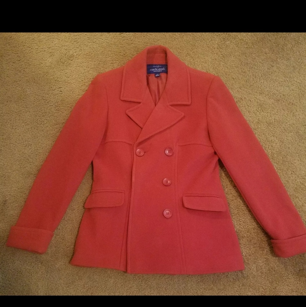 Red Pea Coat